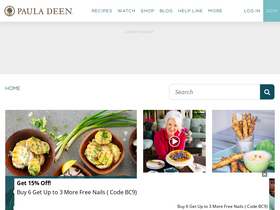 'pauladeen.com' screenshot