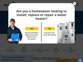 'bradfordwhite.com' screenshot
