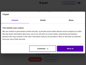 'syskit.com' screenshot