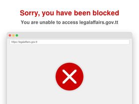 'legalaffairs.gov.tt' screenshot