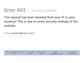 'sasanhospital.com' screenshot
