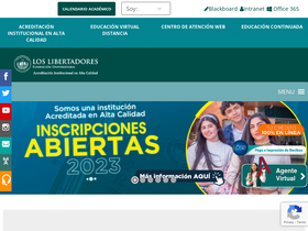 'ulibertadores.edu.co' screenshot