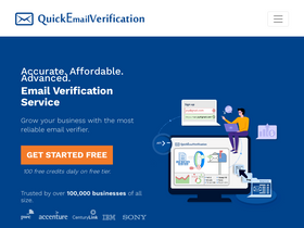 'quickemailverification.com' screenshot
