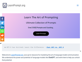 'learnprompt.org' screenshot