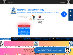 'rru.ac.in' screenshot