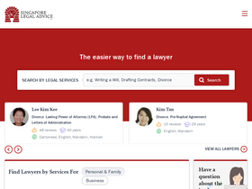 'singaporelegaladvice.com' screenshot