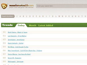 'musicnoteslib.com' screenshot
