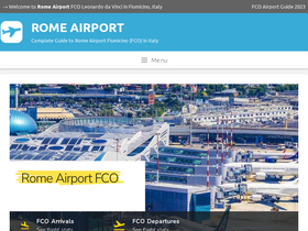 'rome-airport.info' screenshot