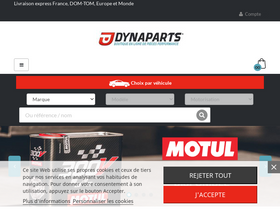 'dynaparts.fr' screenshot