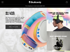 'skullcandy.ca' screenshot