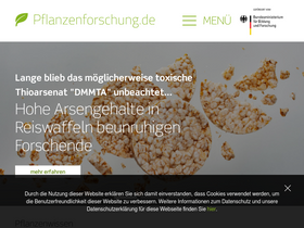 'pflanzenforschung.de' screenshot