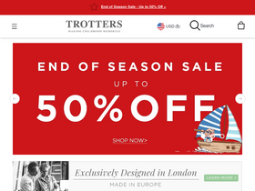 'trotters.co.uk' screenshot