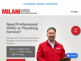 'milani.ca' screenshot