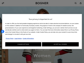 'bogner.com' screenshot