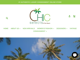 chicselectsofpalmbeach.com homepage screenshot