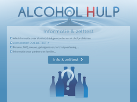 'alcoholhulp.be' screenshot