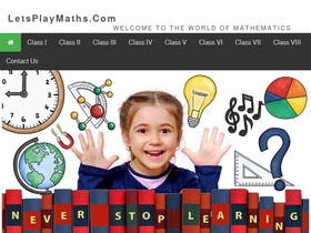 'letsplaymaths.com' screenshot