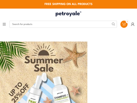 petroyalecare.com homepage screenshot