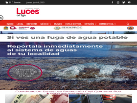 'lucesdelsiglo.com' screenshot