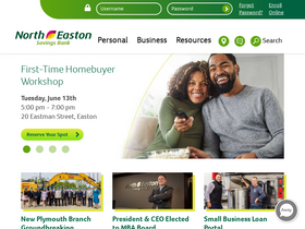 'northeastonsavingsbank.com' screenshot