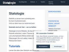 'statologie.de' screenshot