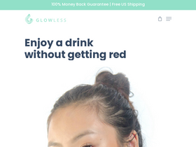 Glowless homepage screenshot