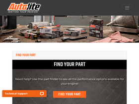 'autolite.com' screenshot