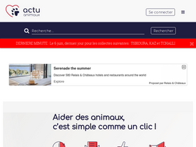 'actuanimaux.com' screenshot