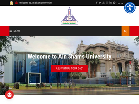 'asu.edu.eg' screenshot