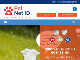 'petnetid.com' screenshot