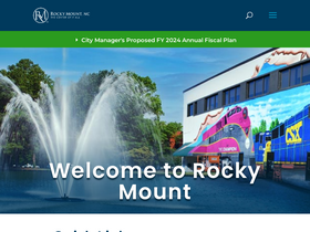 'rockymountnc.gov' screenshot