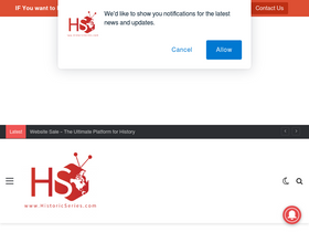 'historicseries.com' screenshot