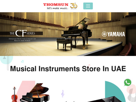 'thomsunmusic.com' screenshot