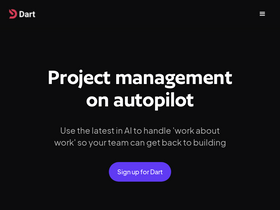 Dart - Transform workflows with AI: intuitive, customizable, seamlessly integrated.