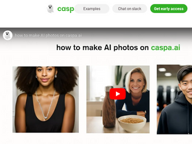 Caspa AI - Elevate eCommerce visuals effortlessly with Caspa, an AI-driven photography tool empowering businesses to create and edit lifelike product images