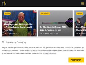 'dartsking.nl' screenshot
