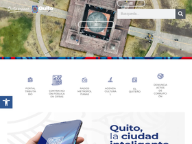 'zonales.quito.gob.ec' screenshot
