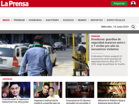 'laprensa.hn' screenshot