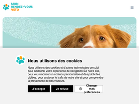 'monrendezvousveto.fr' screenshot