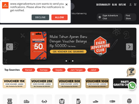 'eigeradventure.com' screenshot
