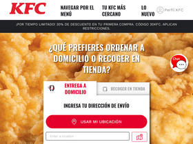 'kfc.com.mx' screenshot