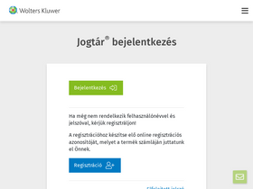 'jogtar.hu' screenshot