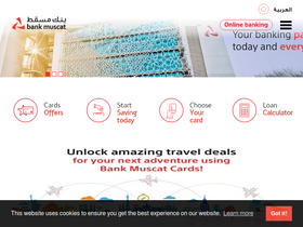 'bankmuscat.com' screenshot