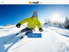 'mail.be' screenshot