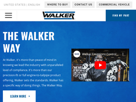'walkerexhaust.com' screenshot