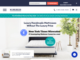 'winkbeds.com' screenshot