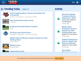 'travelsports.com' screenshot
