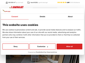 'laminaatenparket.nl' screenshot