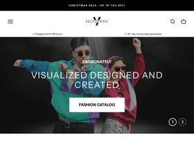 Velthentic website screenshot