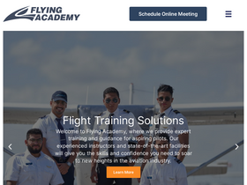 'flyingacademy.com' screenshot